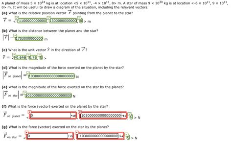 Solved A planet of mass 5 × 1024 kg is at location