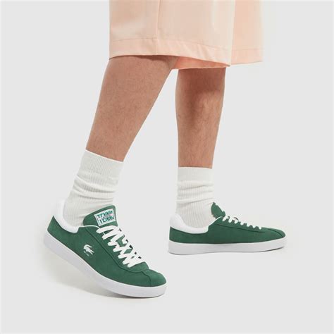 Mens Dark Green Lacoste Baseshot Trainers Schuh