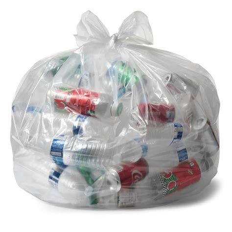 Aluf Plastics 55 Gal Clear Heavy Duty Trash Bags 50 Pack 1 5 MIL Eq