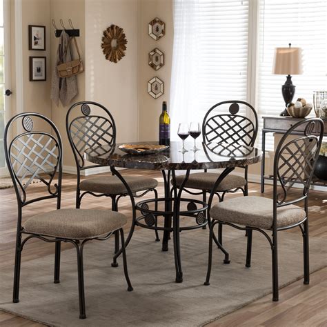 Red Barrel Studio Oak Pond 5 Piece Dining Set Reviews Wayfair