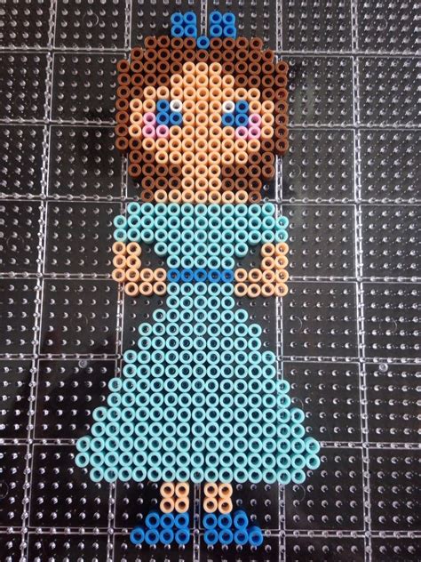 Wendy from Peter Pan perler bead pattern | Disney, Perle, Perles à repasser