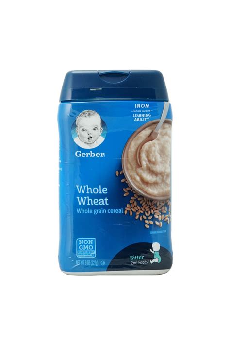 Gerber Cereal Whole Wheat Wic Approved 2 Kind 24 Oz 8oz