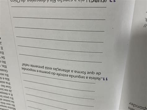 Releia A Segunda Estrofe Do Poema E Responda De Que Forma A Alitera O