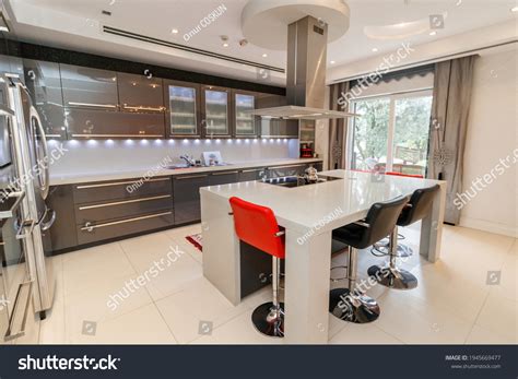 Modern Style Kitchen Luxury Villa Stock Photo 1945669477 | Shutterstock