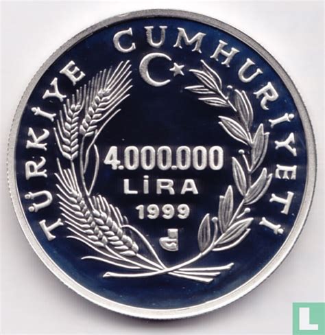 Turquie 4 000 000 lira 1999 BE 80th anniversary Landing of Atatürk