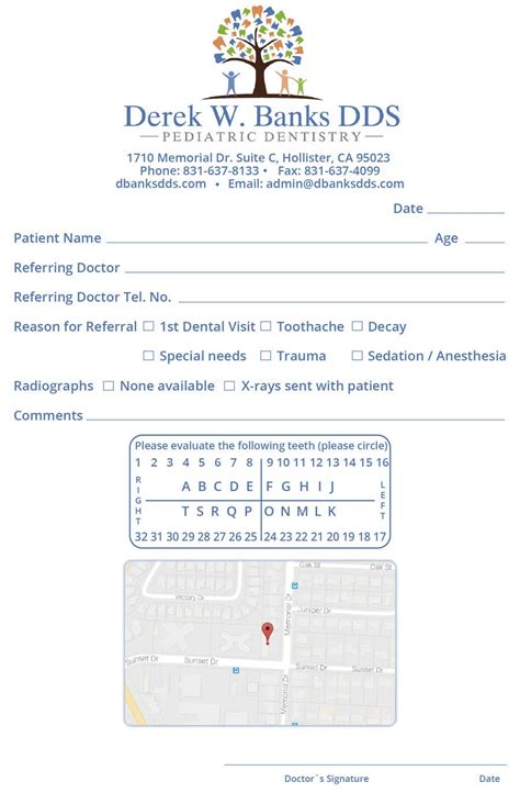 Dental Referral Pad Template