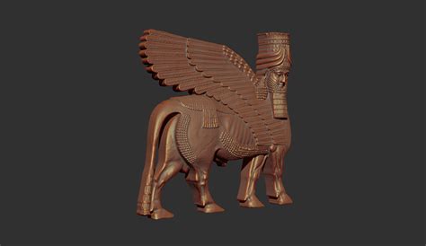 Lamassu Asur R Lyefi D Model Heykeller Portreler