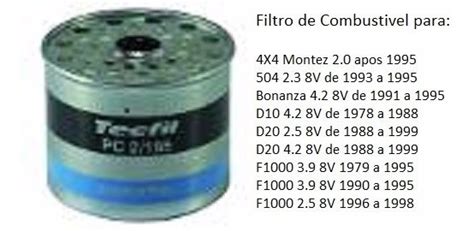 Filtro Combust Vel Pc Bonanza D D F Mercado Livre