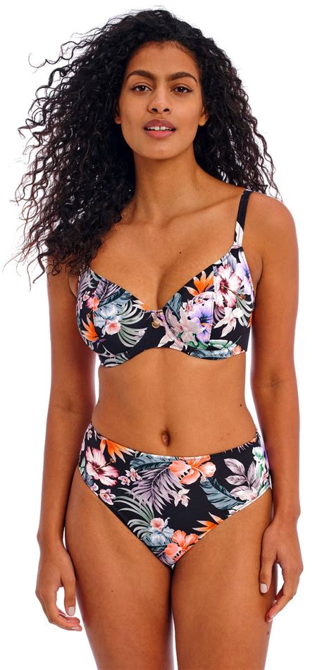 Freya Kamala Bay Padded Sweetheart Bralette Bikini Tankini Midnight