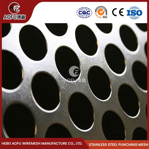 Aofu Wiremesh Round Hole Triangular Hexagonal Punching Mesh