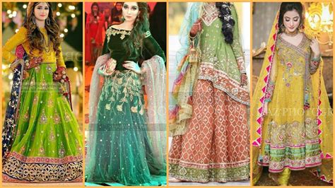 Latest Stylish Designer Mayon Haldi Ubtan And Mehndi Dresses For