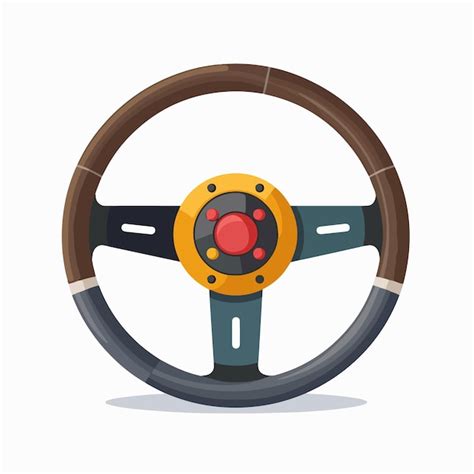 Premium Vector A Steering Wheel Icon Vector Illustration