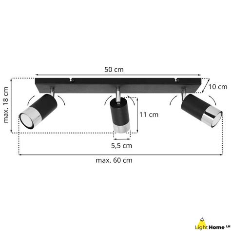 Nowoczesna Lampa Sufitowa Hugo Spoty Reflektory Na Listwie Reflektory