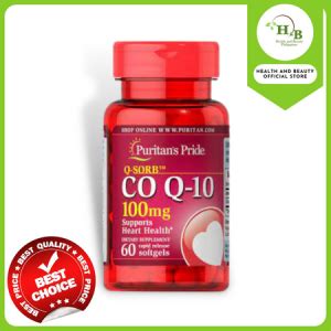 Puritan S Pride QSORB Co Q 10 100mg 60 Softgel Health And Beauty