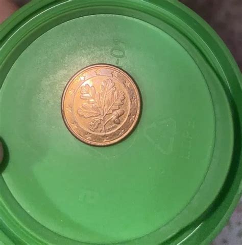 Moneda Centimo Euro Alemania Ceca F Rolf Lederbogen Eur