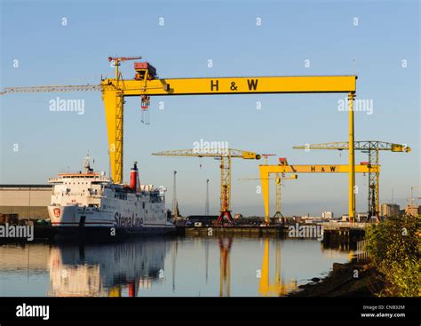 samson  goliath  famous harland  wolff cranes belfast stock