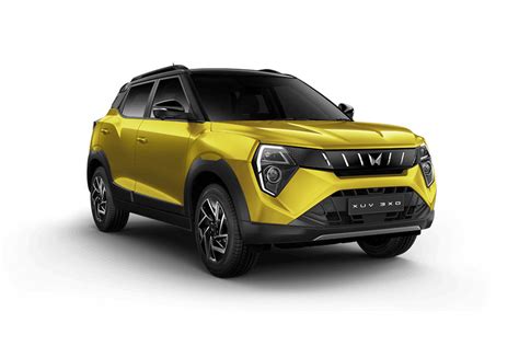 Mahindra Xuv 3xo Citrine Yellow Plus Stealth Black Colour Citrine