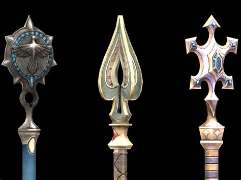 Fantasy Scepter Weapon Collection 3d Model 3dsmax Files Free Download