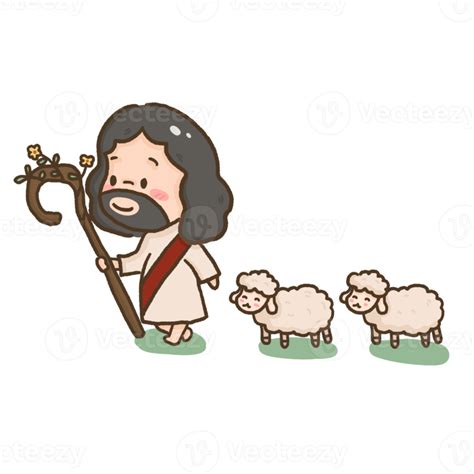 God With Sheep Element Illustration 20371771 PNG