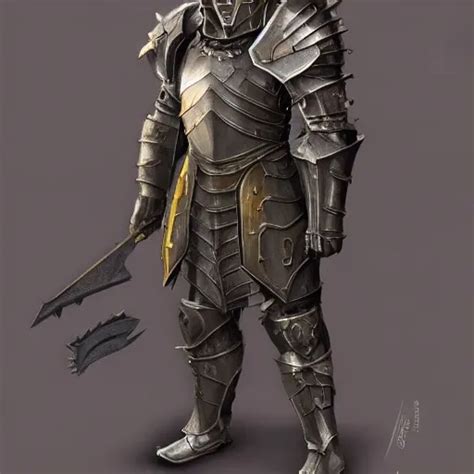 Wearing Armor From Game Gothic 2 Paladin Armor Stable Diffusion