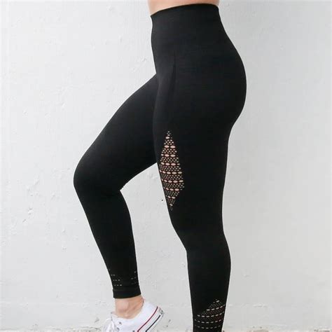 Nepoagym Women Energy Seamless Tummy Control Yoga Pants Super Stretchy Gym Tights High Waist