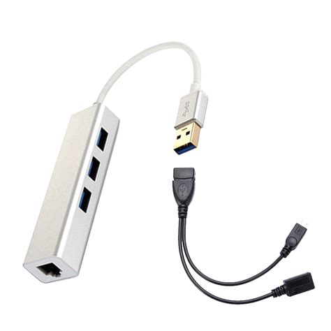 Chicmine Ports Usb Hub Lan Ethernet Connector Otg Adapter For Amazon