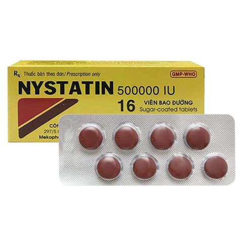 Nystatin 500000iu điều Trị Bệnh Do Nấm Candida ở Thực Quản Dạ Dày