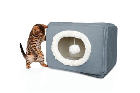 FurHaven Cozy Cube Cat or Small Dog Bed Pet Bed | eBay