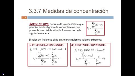 Tema 3 Medidas de concentración YouTube