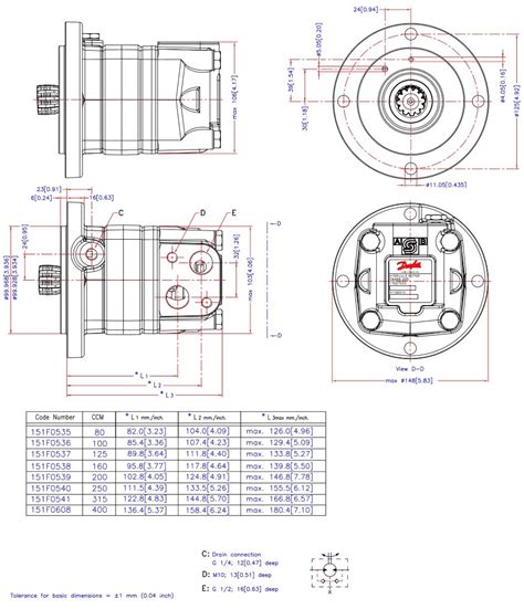 151f0535 Moteur Court Omss80 Danfoss