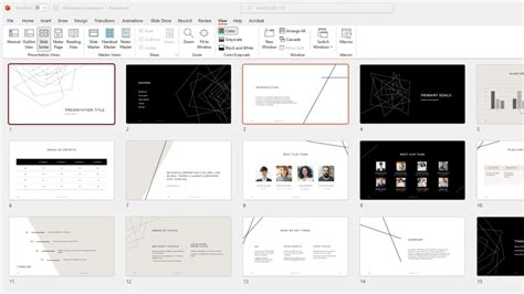 PowerPoint Slide Sorter View - GeekPossible