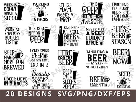 Beer SVG Beer Quotes SVG Bundle Beer Glass SVG Alcohol - Etsy Canada