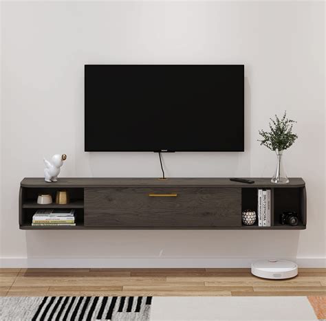 Bixiaomei Floating TV Unit, 67'' Wall Mounted TV Cabinet, Floating ...