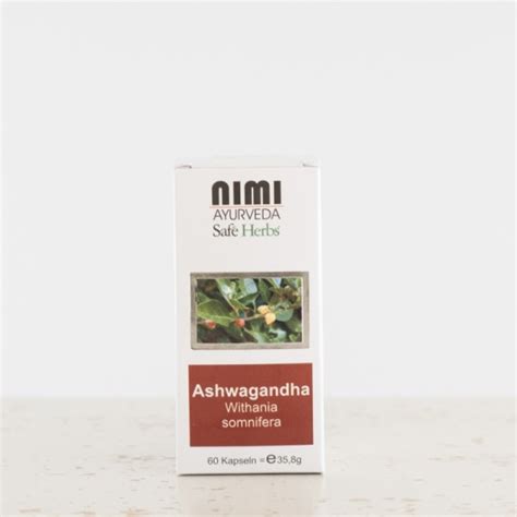 Ashwagandha Extrakt 60 KPS Ashvagandha Nimi Ayurveda Kapseln