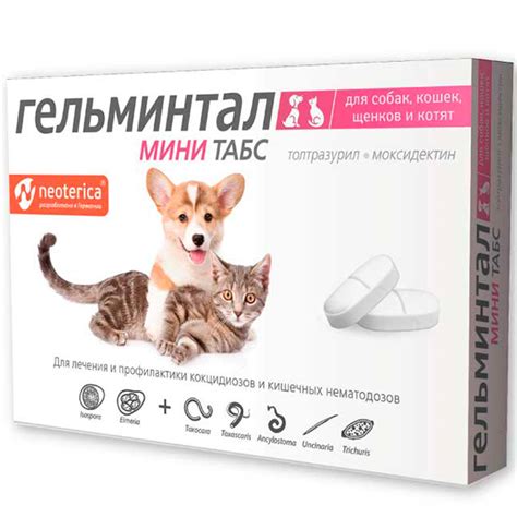 Гельминтал мини табс д/котят и щенков 10таб. :: Neoterica :: Средства ...