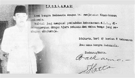 teks proklamasi kemerdekaan indonesia  sejarah perumusannya