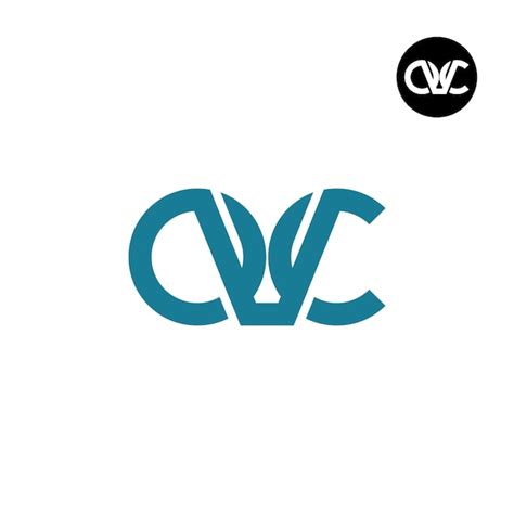 Desenho De Logotipo De Letra Ovc Monogram Vetor Premium