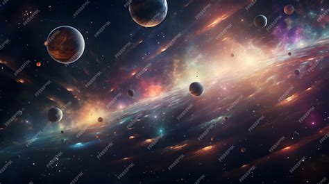 Premium AI Image | A cosmic style with planets stars or galaxies galaxy ...