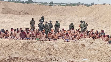 IDF And Hamas Respond To Images That Show Dozens Of Men In Gaza