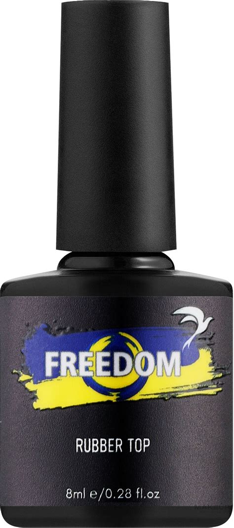 Freedom Color Rubber Top - Каучуковый топ с липким слоем для ногтей ...
