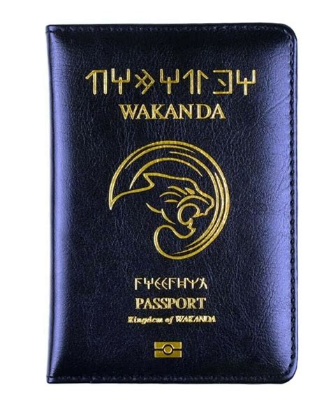 Black Panther Wakanda Themed Pocket Passport Holder