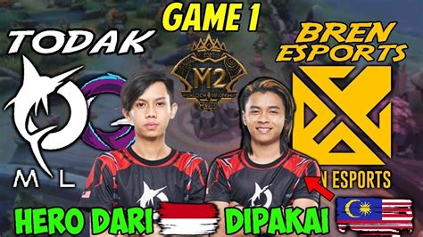 Gatot Kaca Indonesia Dipakai Malaysia Match Bren Esport Vs Todak