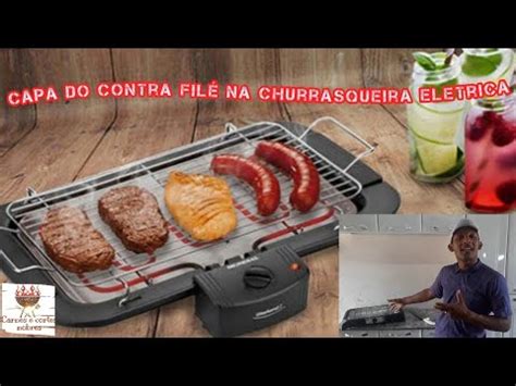 como assar carne na churrasqueira elétrica YouTube