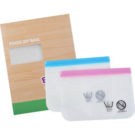 Woolworths Reusable Food Zip Lock Bag Assorted 2 Pack Woolworths