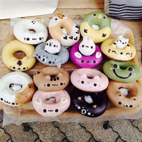 These Kawaii Animal Donuts Are Amazing Kawaii Dessert Cute Donuts