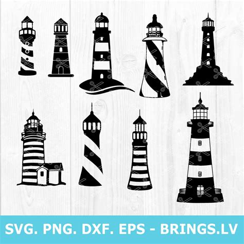 Lighthouse Svg Bundle Lighthouse Svg Png Dxf Eps Cut Files