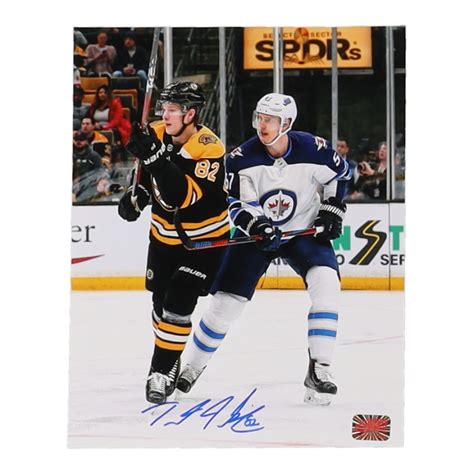 Trent Frederic Signed Bruins 8x10 Photo YSMS Pristine Auction