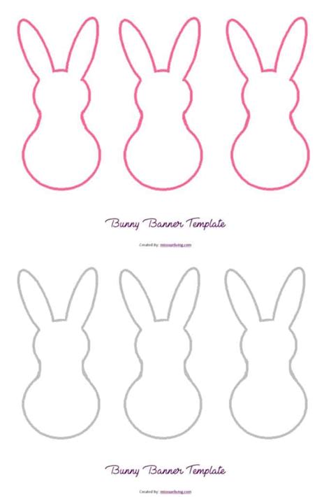 Easter Bunny Cutouts Printable A Guide To Printable And DIY Easter