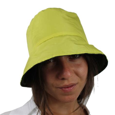 Cappello Da Pioggia Donna Verde Lime Tiburli Bucket Hat