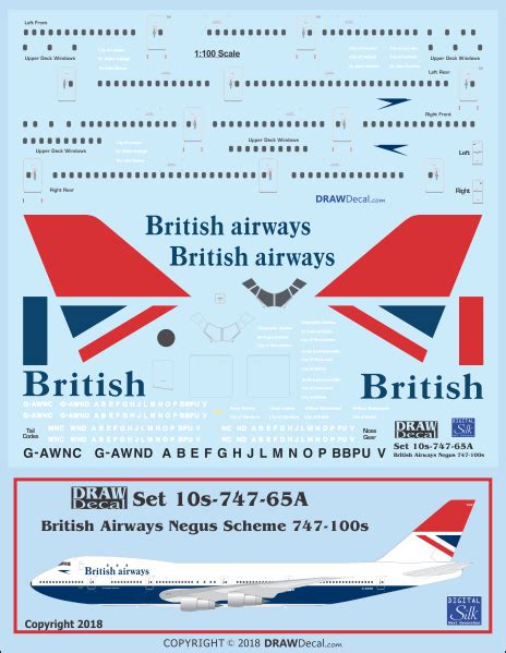 British Airways Negus S Draw Decal